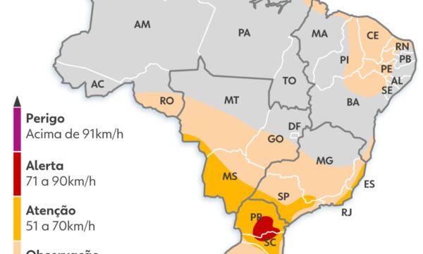 Ciclone-bomba já se configurou e se afasta pelo oceano, mas ventos ainda podem ser fortes hoje e no sábado; veja previsão