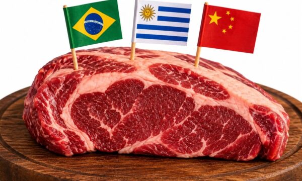 China não autoriza Brasil a utilizar excedente da cota uruguaia de carne bovina