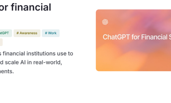 OpenAI lança ChatGPT para setor de serviços financeiros